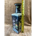 Chinese Porcelain Vase 14 5  Qianlong Mark Black Famille Rose Birds Floral