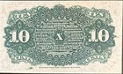 10 Cent Fractional Currency Note 1863