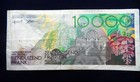 1992 7 Belgium Rare Banknote 100000 Francs Vf P143  Great Rarity