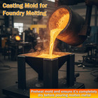 Extra Large Steel Melting Ingot Pyramid Mold - 16kg Smelting Mold - 16kg Capacit