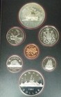 Silver 1981 Canada Proof Railroad Dollar In The Double Dollar Deluxe Year Set
