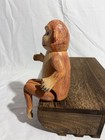 Jointed Composition Monkey - Antique Window Shelf Sitter 