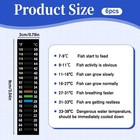 6pcs Temperature Sticker Strips Fish Tank Thermometer Aquarium Temperature    