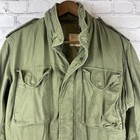 Vintage Us Army Jacket Small Green Alpha Industries Coat Cold Weather Field 70s
