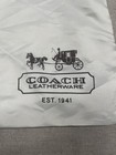 Coach Dust Bag Dust Cover Drawstring Brown  White Storage 19 5 x15   