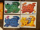 Vintage Toy Biz Toys Cats Eye Marble Board Game Original Box Complete See Video