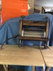 Antique Primitive Americana Country Bicycle Wood Iron Wash Tub Clothes Wringer