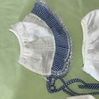 10 Antique Vintage Baby Bonnet Hats Satin Lace Eyelet Baptism Beautiful