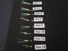 10 Pks - Sabiki  Size 1  2  4 6 8 10  12  14   Red Or Gold Hook  You Chose