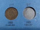 1920 1972 Canada Canadian Small Cent Penny Set Coins King George V Vi Elizabeth