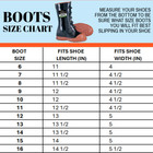 Heavy Duty Premium Grade Ozone Resistant Cotton Lined 5-buckle Boots 1 Pair