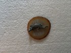 Vintage Miniature Metal Crocodile Alligator Stone Base 
