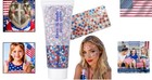 Non-toxic 4th Of July Glitter Gel - Holographic Star Body Makeup For All