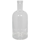 Spirit Bottle   Glass Liquor Bottle   Clear   750 Ml W  Synthetic Cork Stopper
