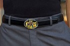 Kiss Music Group 1978 Pinball Backglass Belt Buckle Pewter Metal Limited Edition