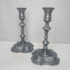 Vintage Pewter Candlestick Holders Gorham  Set Of 2 Weighted Candle Sticks 7 
