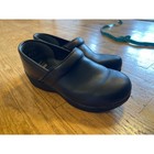 Dansko Xp 2 0 Black Leather Professional Clogs Nursing Chef Work Shoes Womens 38