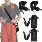 Firefighter Radio Strap And Holder   Reflective Adjustable Shoulder Mic Holder F