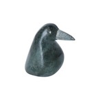 Vintage Inuit Soapstone Carving Bird Head Raven Canadian 2 