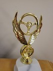 Auto Racing  Car Show  Award Or Trophy Winged Wheel  About 7  Tall  W  Engraving