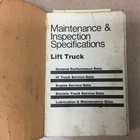 Cat Caterpillar Maintenance   Inspection Specifications Manual Fork Lift Truck