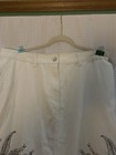 Broadway 38 Womens Size 14 Off White Long Skirt Black Decoration
