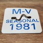 1981 Ventnor Margate Nj Vintage Seasonal Beach Tag Badge New Jersey