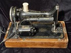 Singer Portable Sewing Machine Model 99 Wooden Case And Key 1937 