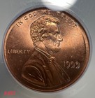 1999 Lincoln Cent Broadstruck Anacs Brilliant Uncirculated Mint Error Coin 1c