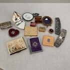 Lot Of Vintage Mirror Compact   Other Miscellaneous Estate Buyout Lot As Is