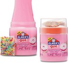 Elmer   s Gue Premade Slime Strawberry Donut Fluffy Slime Scented Includes Rain   