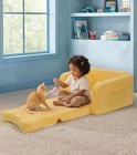 Foryoomi Kids 2-in-1 Fold Out Couch W  Blanket  Plush Sofa Chair  Dog