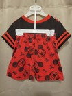 Vintage Disney Mickey Mouse 2-piece T-shirt   Shorts Set 24m Red Gray 