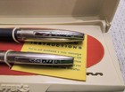 Nos Vintage Sheaffer Imperial 440 Fountain Pen   Pencil Set Blue Un-inked Box