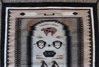 Navajo Rug  Pictorial  With Kokopelli  A Weaver  Feathers  Pottery And More