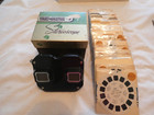 Sawyer s Bakelite  View-master  Viewer In Original Box W  60 Assorted Reels