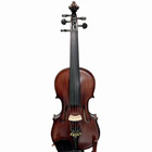 Flamed 5 String Violin Full Size  Dark Color Fiddle  Solid Wood Good Sound 15993