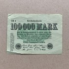 1923 Germany 100000 Mark Banknote  Germany Note Paper Money Bill Post Wwi