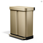 Simplehuman Dual Compartment Step Can 58l     Liner Pocket