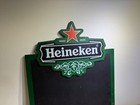 Vintage Heineken Beer Menu Board Sign   Chalkboard Large 40 h X 24 w   Man Cave