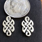 Sterling Silver 925 Celtic Knot Stud Earrings Usa Made Surgical Steel Post
