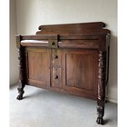 Antique Mahogany American Empire Buffet Credenza Sideboard 