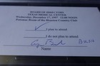 George H w  Bush Autographed Invitation Psa Slabbed United States President