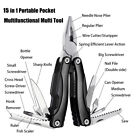15-in-1 Multi Tool Plier Multipurpose Outdoor Folding Pocket Knife Survival Tool