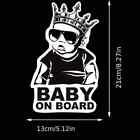 Funny Baby On Board Decal - 5 x8  - Safety Sign For Vehicle Window