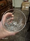 Set Of 4 Vintage Goblets Or Wine water Glasses With Rounded Design On Stems