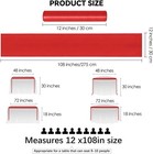 12 Pack Red Satin Table Runners     12x108   Wedding  Party   Banquet Decoration