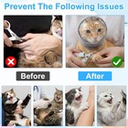 Ciatbyyj Adjustable Cat Muzzle For Grooming  Breathable Cat Pet Head Cover  T   