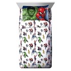 Avengers 4 Pieces Twin Bed In Bag Sheet Set For Kids With Reversible Comforter