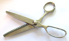 Vtg Gingher Left Handed Pinking Shears Scissors G-7pl Brazil